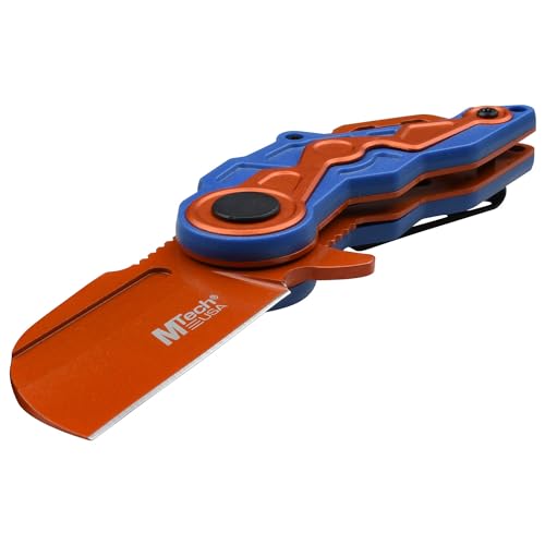 MTECH USA Orange Wharncliffe Knife with Bottle Opener