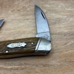 Vintage Case XX Classic Antique Green 19USA92 6355 Whittler Pattern Pocket Knife