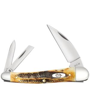 Case XX Pocket Knife 6.5 BONESTAG SEAHORSE WHITTLER Item #65347-6.5355WH SS - Length Closed: 4Inches