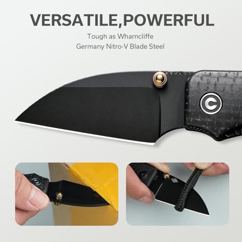 CIVIVI Small Wharncliffe Pocket Knife, Baby Banter EDC