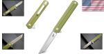 Tactical Pocket Knife 3 Inch Blade Lightweight G10 Handle for Outdoor Use