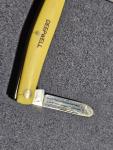 Vintage Case XX #33044 Yellow Handle Pocket Knife 3 Blade 1970-1979