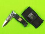 Vintage AL MAR Seki Japan Special Forces Folding Pocket Knife w/ Sheath