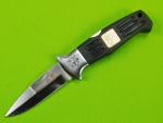 Vintage AL MAR Seki Japan Special Forces Folding Pocket Knife w/ Sheath