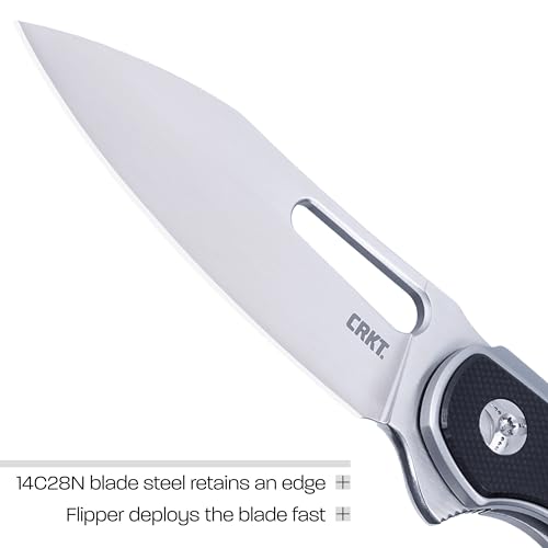 CRKT Padawan Folding Knife: Wharncliffe, 14C28N Steel Blade