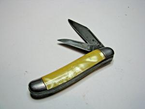 Vintage Imperial Hammer Brand 2 Blade Folding Pocket Knife USA 1938-1941