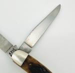 Vintage CASE XX USA 6318 SHSP Stockman Knife Brown Bone 3 Blades 4 Dot SNAPPY