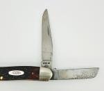 Vintage CASE XX USA 6318 SHSP Stockman Knife Brown Bone 3 Blades 4 Dot SNAPPY