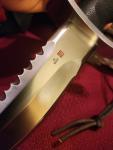 Al-Mar Vintage Seki Japan Warrior Fixie Satin Blade/Rubber Handle/w Kydex Sheath
