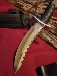 Al-Mar Vintage Seki Japan Warrior Fixie Satin Blade/Rubber Handle/w Kydex Sheath