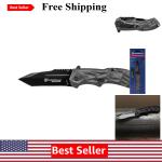 Black Ops Tactical Folding Knife - 3.4