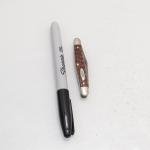 VINTAGE 1940-64 CASE XX 2 BLADE LAMINATED PEN KNIFE HARDWOOD COVER RARE 6227