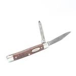 VINTAGE 1940-64 CASE XX 2 BLADE LAMINATED PEN KNIFE HARDWOOD COVER RARE 6227