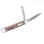 VINTAGE 1940-64 CASE XX 2 BLADE LAMINATED PEN KNIFE HARDWOOD COVER RARE 6227