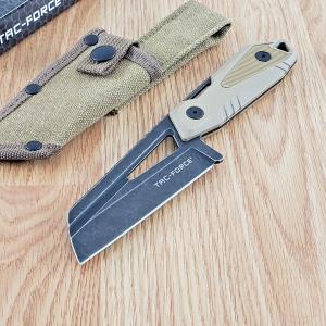 Tac Force Fixed Knife 4" Stainless Steel Wharncliffe Full Blade Nylon Handle