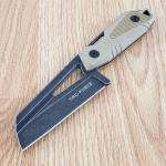 Tac Force Fixed Knife 4" Stainless Steel Wharncliffe Full Blade Nylon Handle