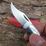 Small Portable 4.72" Wild Handmade Hunting Tactical Self Defense Folding Knife