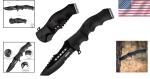 Tactical Folding Pocket Knife Black Oxide Blade for Camping and Hiking