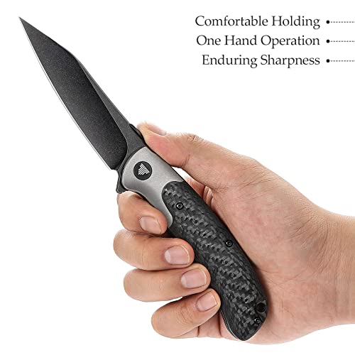 TRIVISA Wharncliffe Folding Pocket Knife for Men