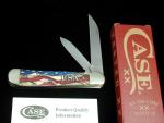 CASE XX VINTAGE FLAG COLOR WASH BONE COPPERHEAD VAULT KNIFE 36031 NIB 6249WSS