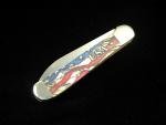 CASE XX VINTAGE FLAG COLOR WASH BONE COPPERHEAD VAULT KNIFE 36031 NIB 6249WSS