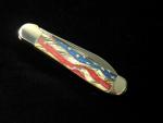 CASE XX VINTAGE FLAG COLOR WASH BONE COPPERHEAD VAULT KNIFE 36031 NIB 6249WSS