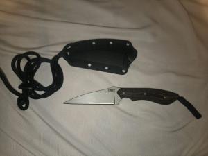 CRKT SPEW 2388 Wharncliffe Fixed Blade Knife 3" Sheath Folts Design S.P.E.W.
