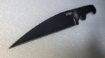 CRKT BLACK DRAGON Fixed Knife (4.5" Black Blade) Zytel Scales, Sheath;C/K Design