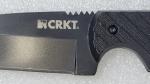 CRKT BLACK DRAGON Fixed Knife (4.5" Black Blade) Zytel Scales, Sheath;C/K Design