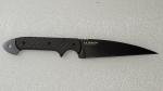 CRKT BLACK DRAGON Fixed Knife (4.5" Black Blade) Zytel Scales, Sheath;C/K Design