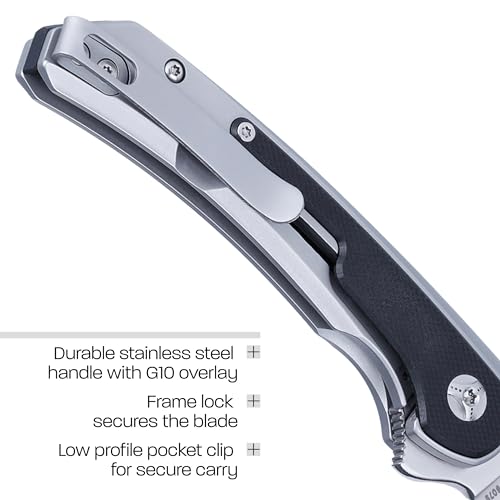 CRKT Padawan Folding Knife: Wharncliffe, 14C28N Steel Blade