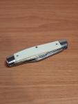 VINTAGE COLONIAL PROV USA SCRIMSHAW SERIES 3 BLADE STOCKMAN POCKET KNIFE