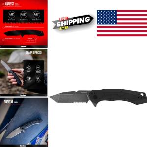 Tactical Folding Pocket Knife 3.25 Inch Tanto Blade with Assisted Opening