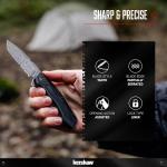 Tactical Folding Pocket Knife 3.25 Inch Tanto Blade with Assisted Opening