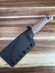 Wachtman Knife & Tool Kliff Micarta Stone Wharncliffe Fixed Steel Blade