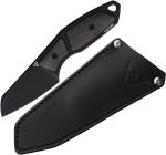 Suprlativ Hella Fixed Knife 2" Bohler M390 Steel Blade Blk Titanium/Carbon Inlay