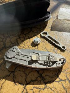 Curtis Knives Custom F3 Flipper Framelock Titanium Tactical Knife Heavy & Tuff!