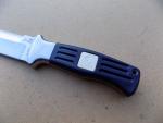 Vintage Al Mar 3004B Rubber Handle Sere Top Serrated Fixed Blade Knife Seki