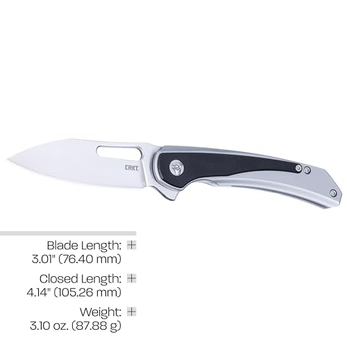 CRKT Padawan Folding Knife: Wharncliffe, 14C28N Steel Blade