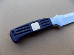 Vintage Al Mar 3004B Rubber Handle Sere Top Serrated Fixed Blade Knife Seki
