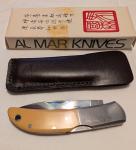 Vintage Al Mar Seki, Japan, Pocket Knife with Micarta Handle