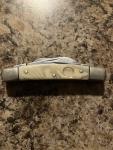 VINTAGE OWL HEAD 4 BLADE CONGRESS KNIFE SOLINGEN GERMANY - PEARL HANDLE