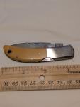 Vintage Al Mar Seki, Japan, Pocket Knife with Micarta Handle