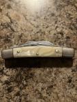 VINTAGE OWL HEAD 4 BLADE CONGRESS KNIFE SOLINGEN GERMANY - PEARL HANDLE