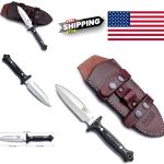 Handmade Tactical Knife with G10 Handle and D2 Tool Steel Blade for Hunting