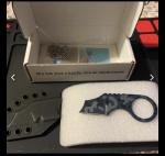 McNees Custom Knives PM Bee Necker Fixed Blade Urban Camo Finish w/ Kydex