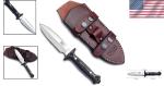 Handmade Tactical Knife with G10 Handle and D2 Tool Steel Blade for Hunting