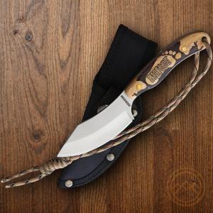 Rough Ryder Hunter Fixed Knife 3.25" Full Tang Stainless Steel Blade Wood Handle