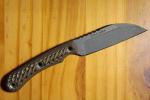RMJ Tactical Coho Fixed Blade Knife  + Sheath USA Made Neck Knife Hyena Brown