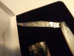 Vintage  2000 Hawbaker Special Muskrat Knife Mother of Pearl 303/500-NIB